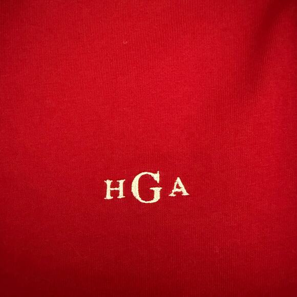 Land's End Long Sleeve Turtleneck Super T-Shirt Mens XL Red Monogram Basic Layer - Picture 3 of 6